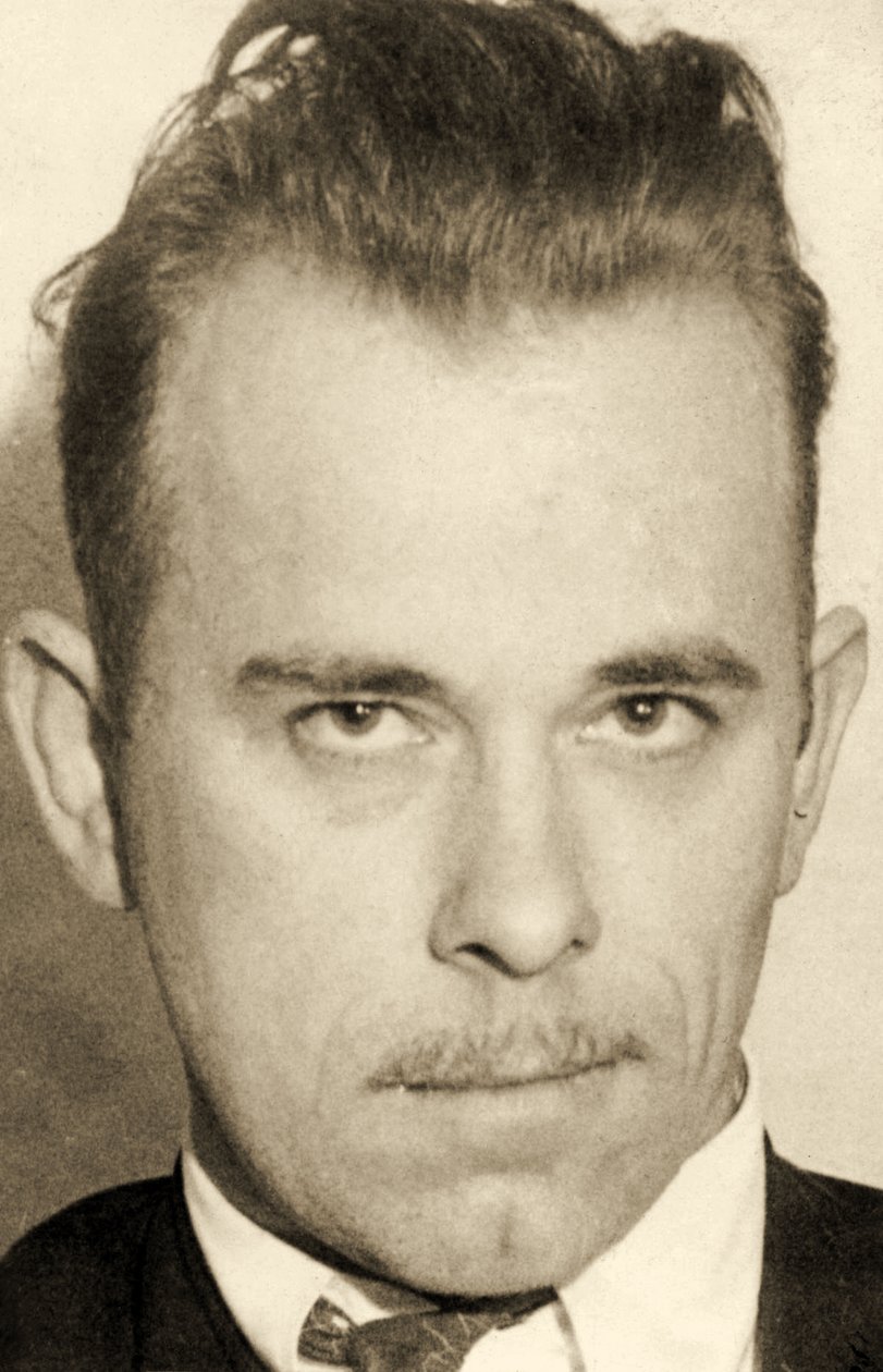 Portrett av John Dillinger (1903 – 34) av American School