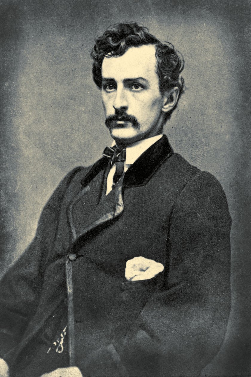 Portrett av John Wilkes Booth, ca. 1860 av American School