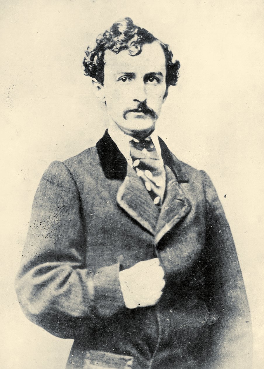 Portrett av John Wilkes Booth, ca. 1860 av American School
