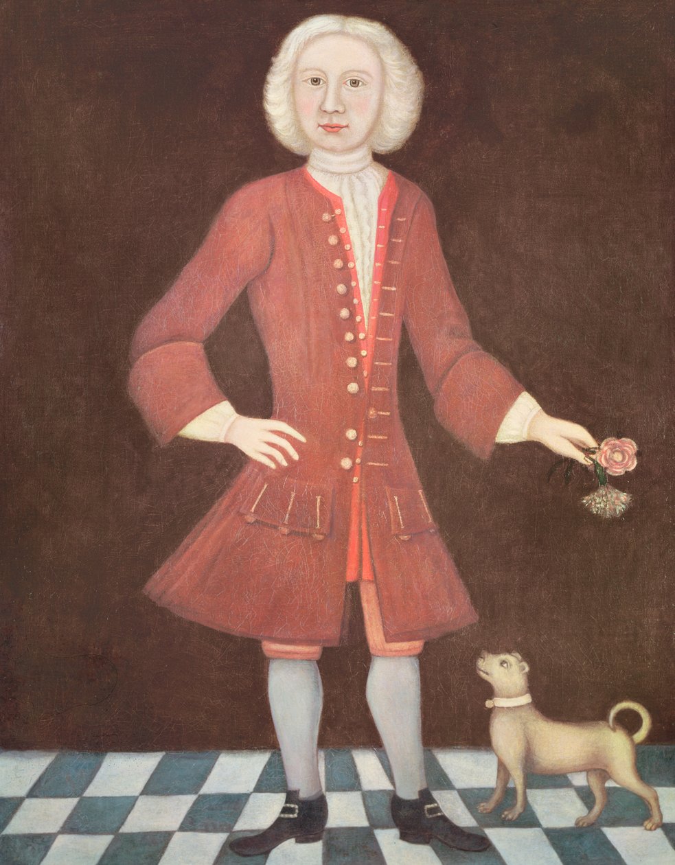 Portrett av Jonathan Bentham, ca. 1725 av American School