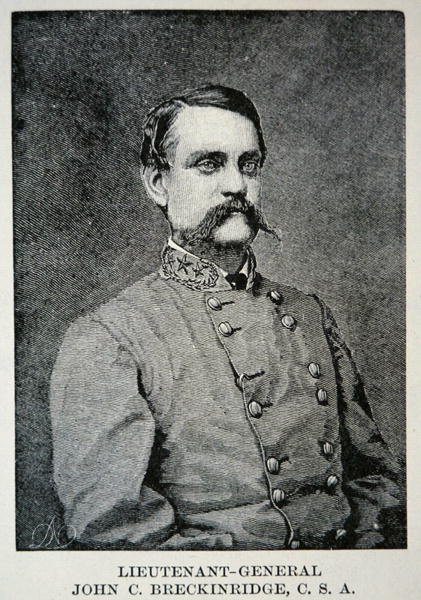 Portrett av generalløytnant John Breckinridge (litho) av American School