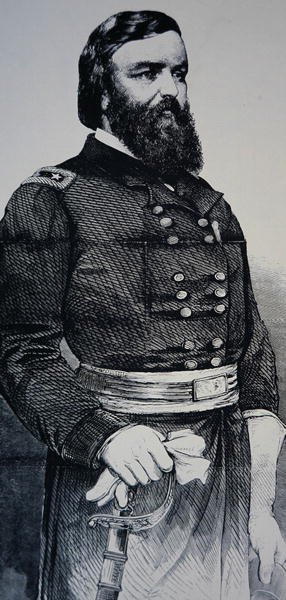 Portrett av generalmajor John Pope (litho) av American School
