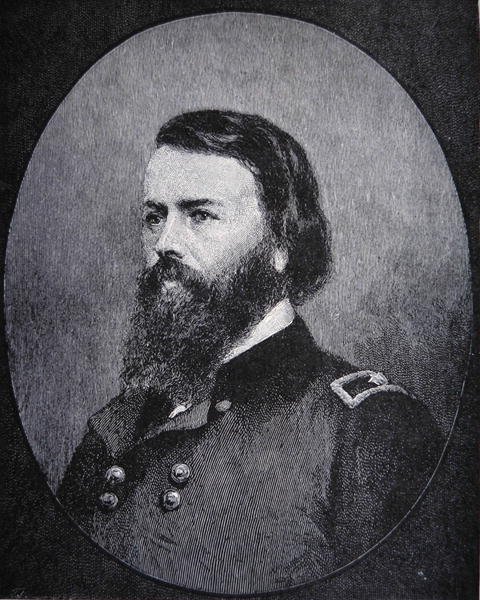 Portrett av generalmajor John Pope (litho) av American School
