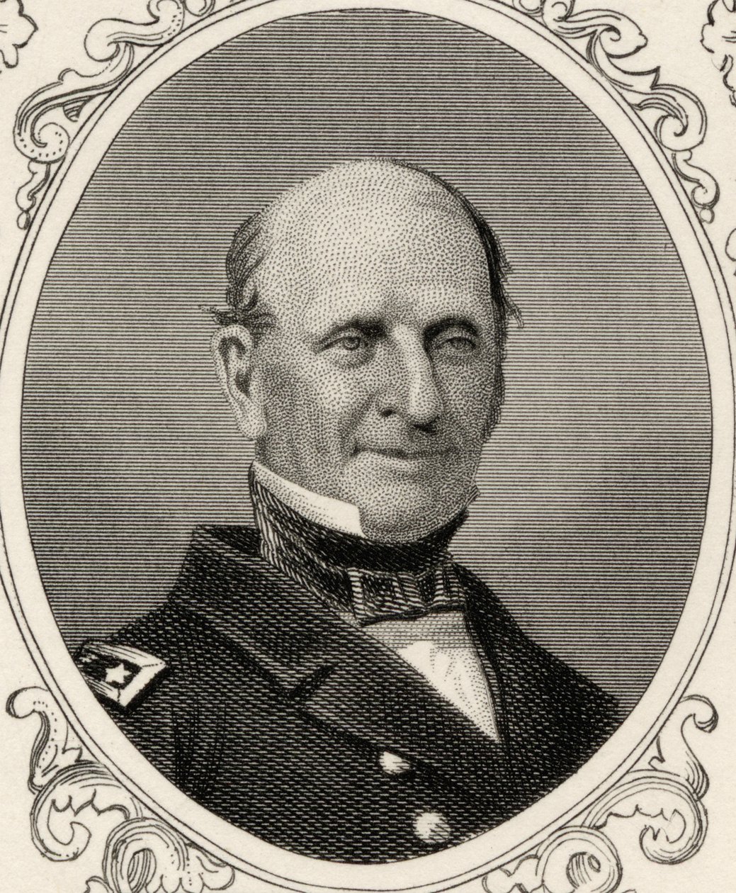 Portrett av Silas Horton Stringham (1798-1876) av American School