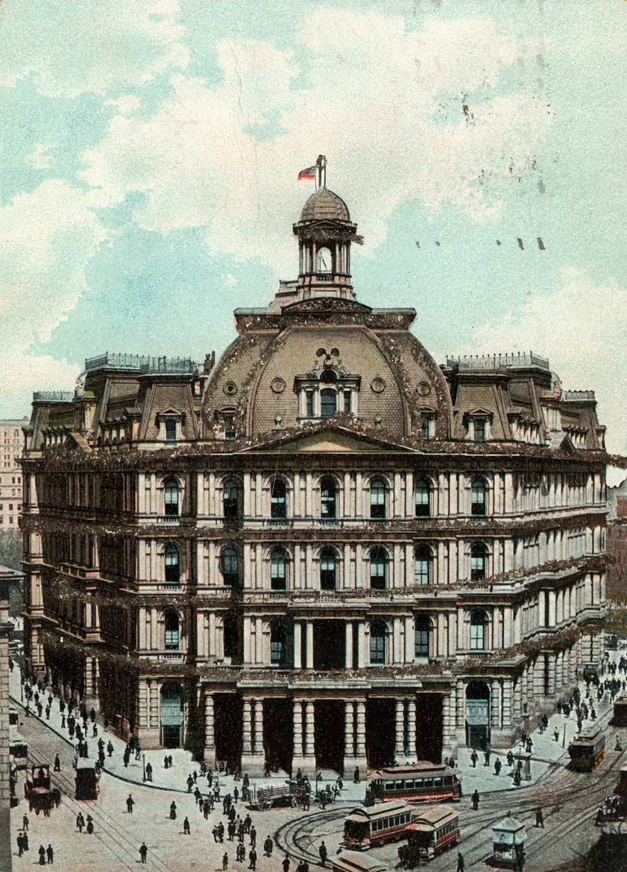 Postkontor, New York, ca. 1900-09 av American School