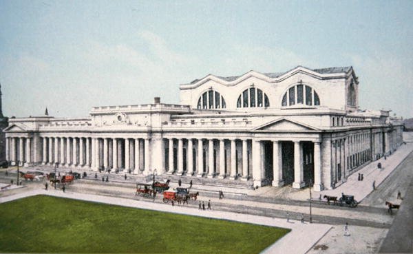 Postkort fra Pennsylvania Station, New York City av American School