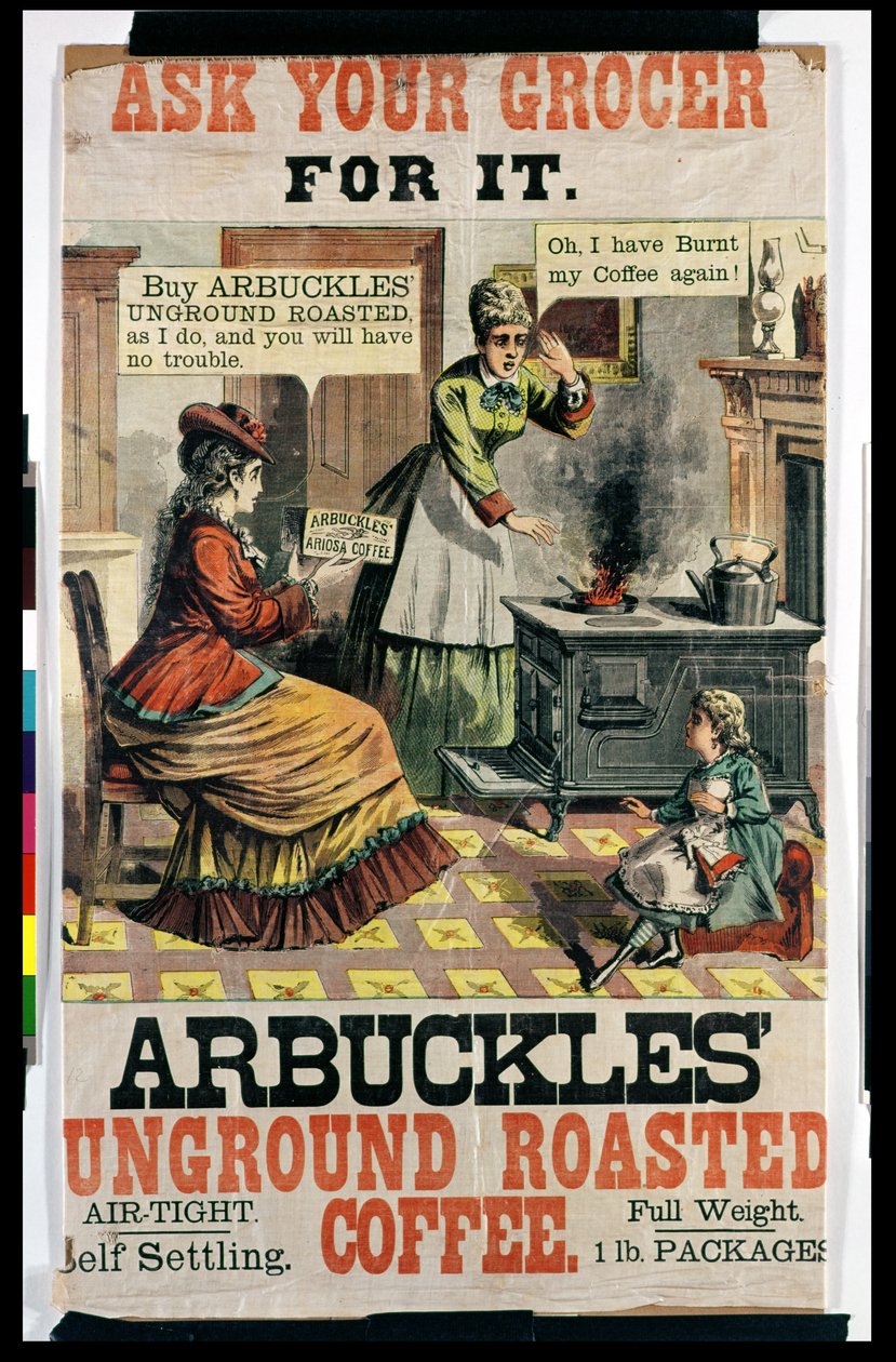 Plakatreklame Arbuckles Unground Roasted Coffee av American School