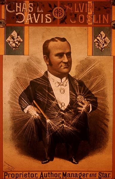 Plakat som annonserer Chas L. Davis som Alvin Joslin (litho-farge) av American School