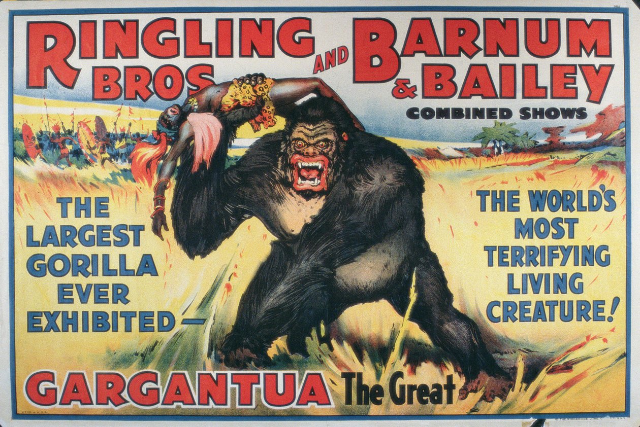 Plakat som reklamerer for Gargantua den store på 