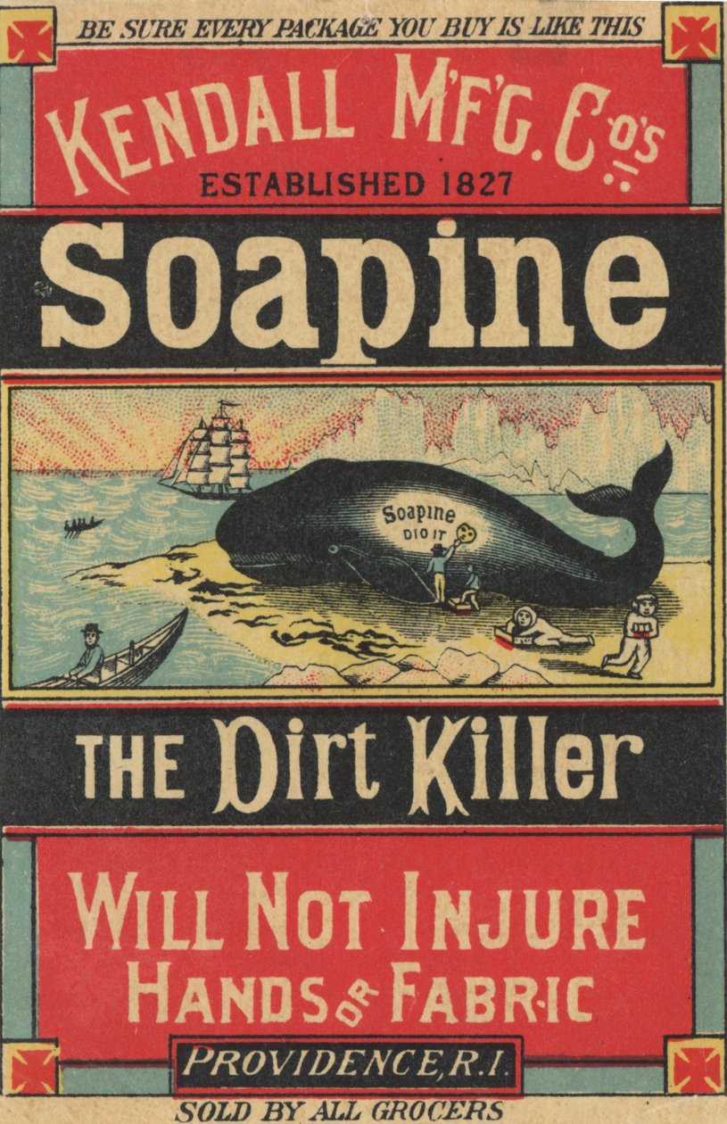 Plakatreklame Kendall Mfg. Cos Soapine, ca. 1890 av American School