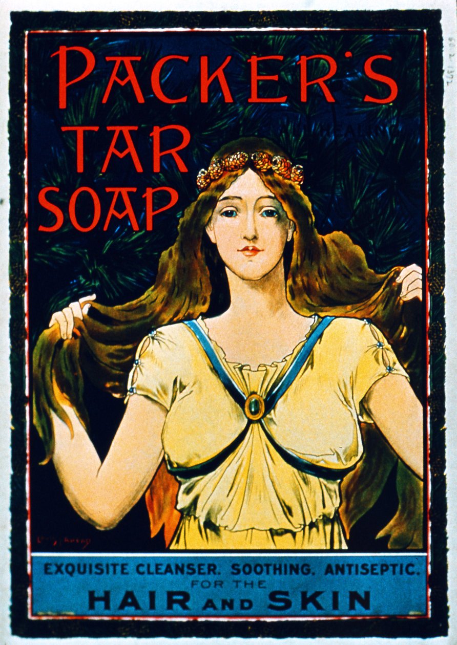 Plakat reklame Packers Tar Soap av American School