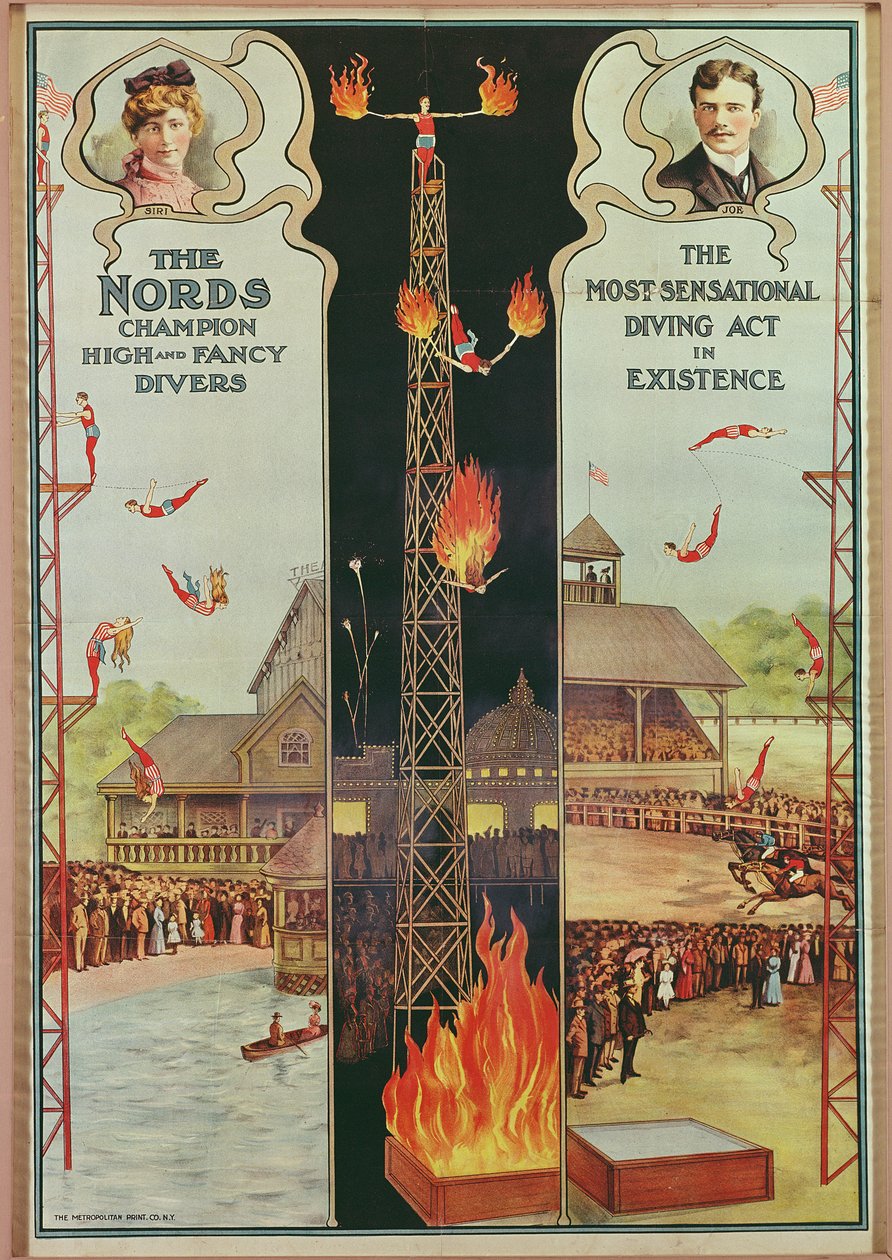 Plakatannonsering The Nords - Champion High and Fancy Divers av American School