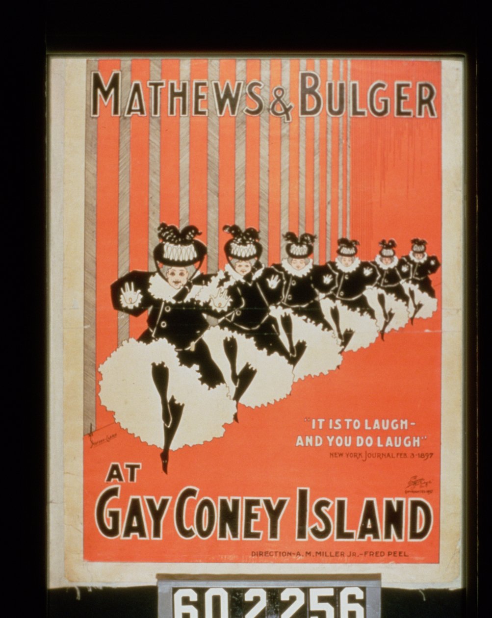 Plakat for Mathews & Bulger på Gay Coney Island av American School