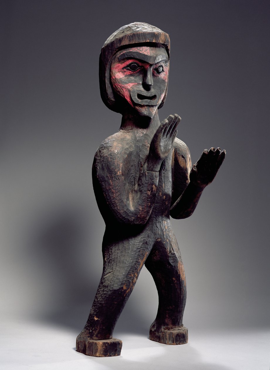 Potlatch figur (malt tre) av American School