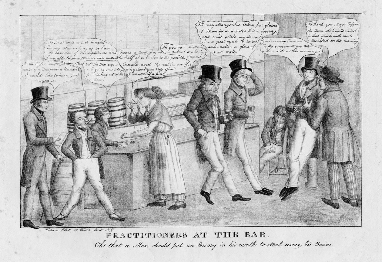 Utøvere ved baren, ca. 1834 av American School