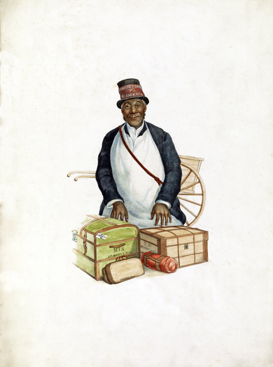Public Porter B. Jackson, pub. 1883 (håndfarget gravering) av American School
