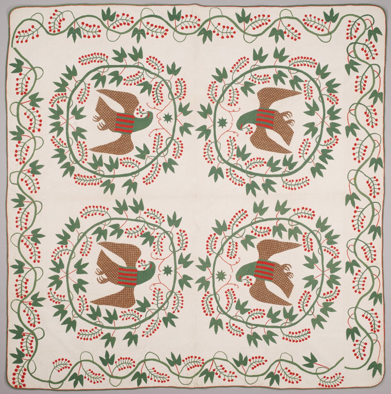 Dyne, ca. 1840-50 (applikert bomull) av American School