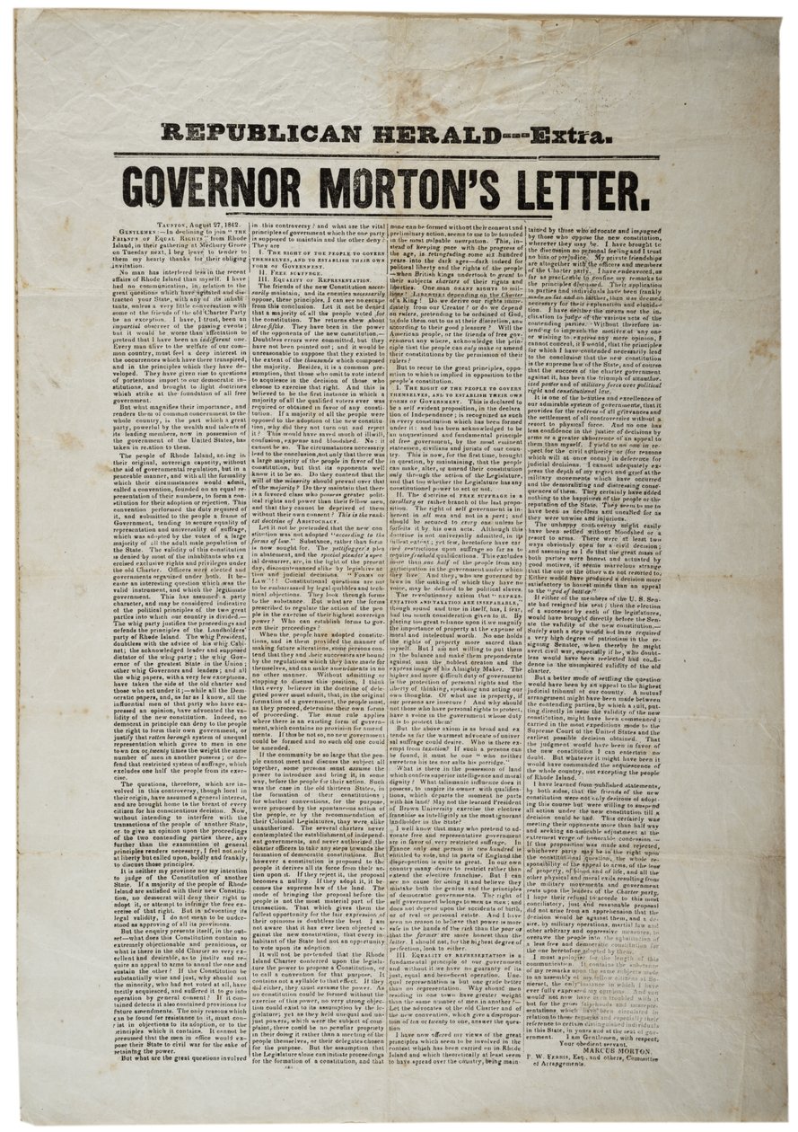 Republican Herald- Extra, 27. august 1842 av American School