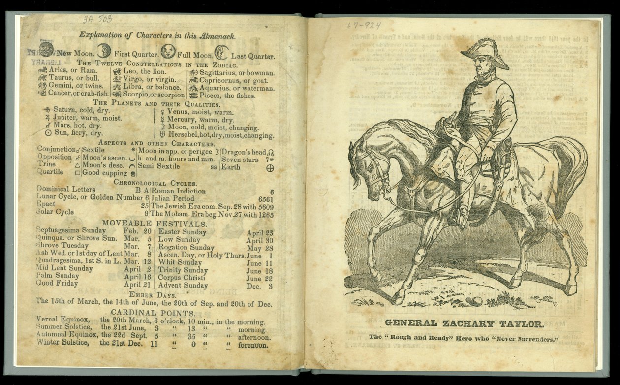 Rough and Ready Almanac for 1848, utgitt i 1847 (trykk) av American School