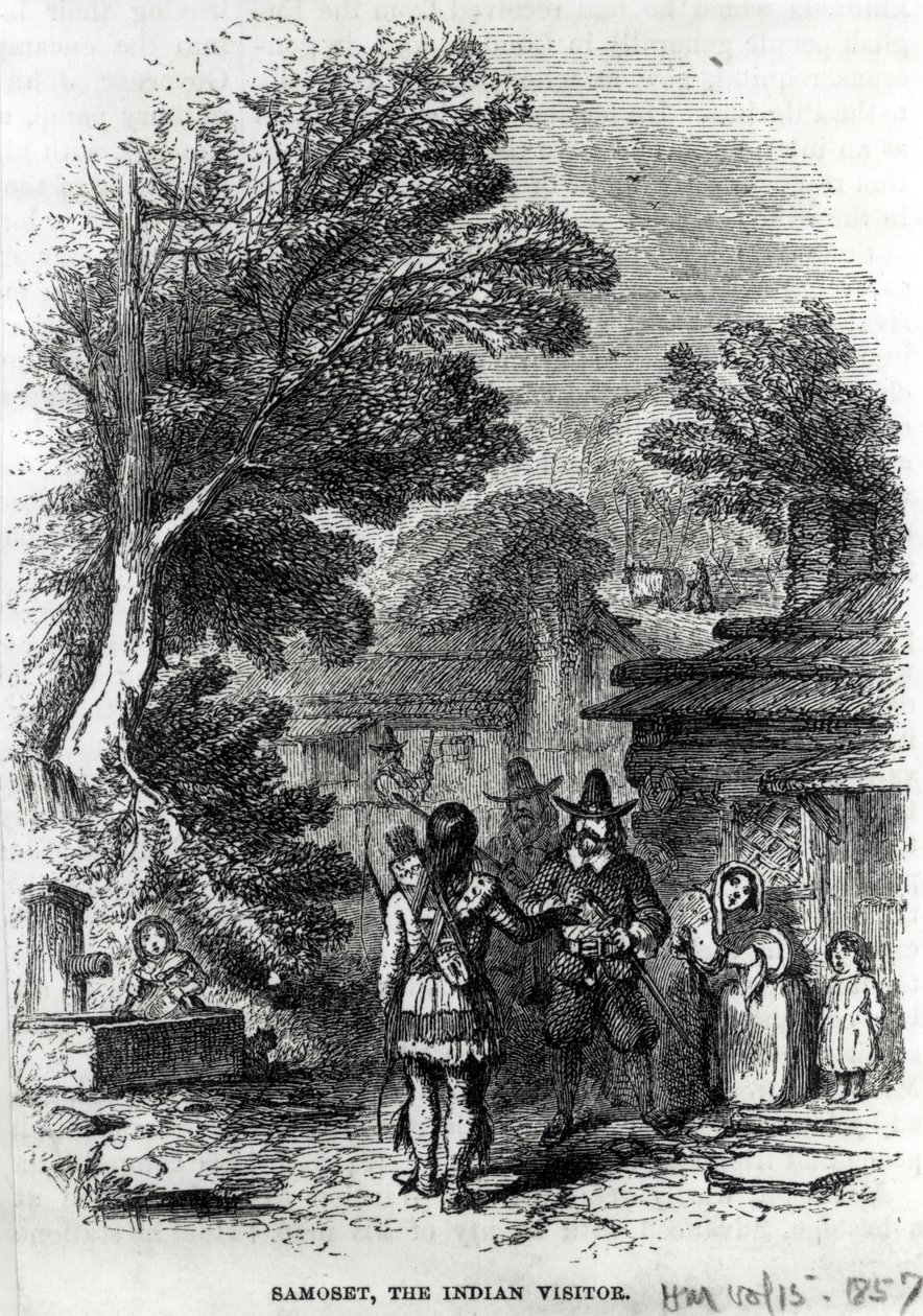 Samoset, den indiske besøkende, fra 