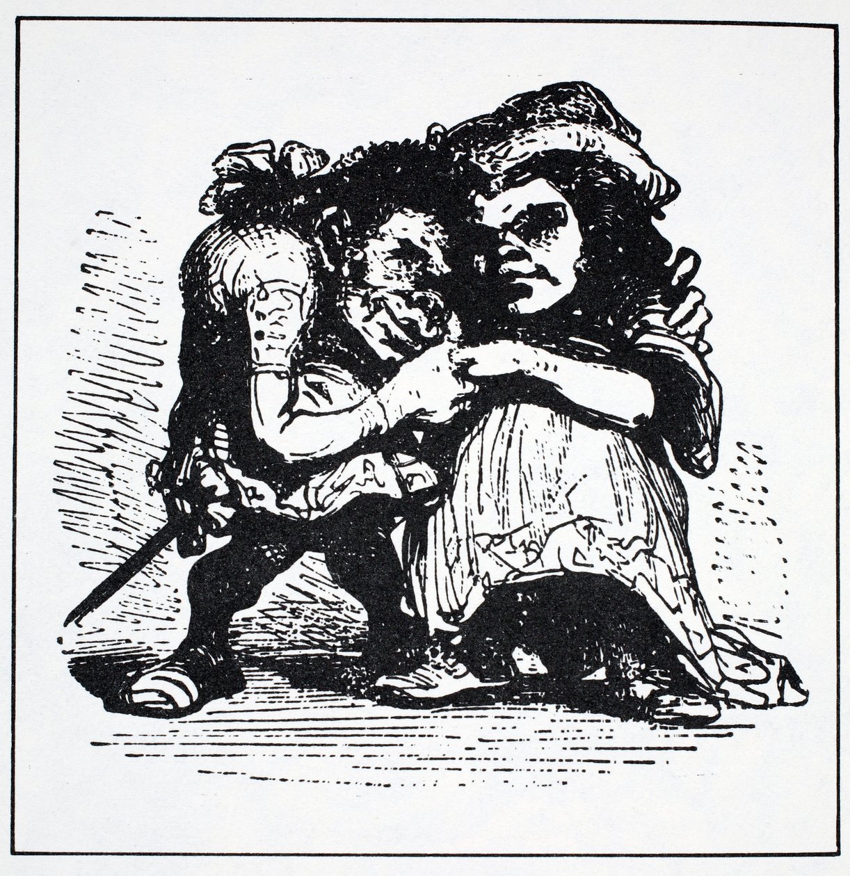 Scandinavian Alves, fra The World Guide to Gnomes, Fairies, Alves and Other Little People av Thomas Keightley (1789-1872) Publisert 1880 (BW Engraving) av American School