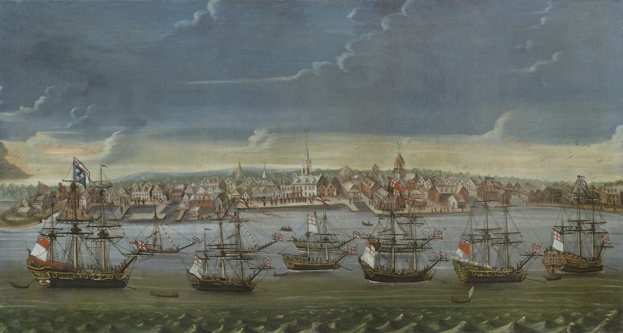 Southeast Prospect of the City of New York, ca. 1756-7 av American School