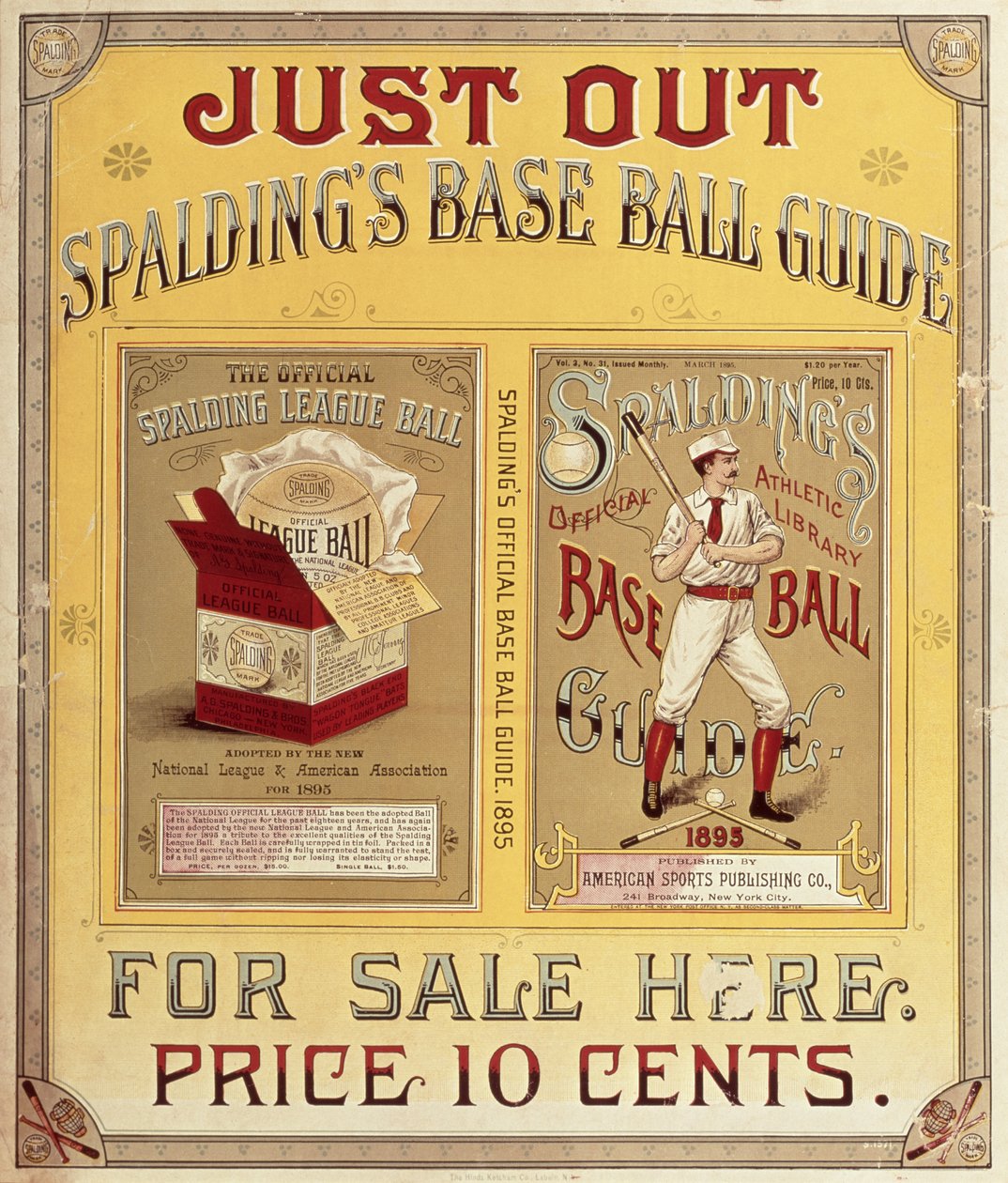 Spaldings baseballguide, 1895 av American School