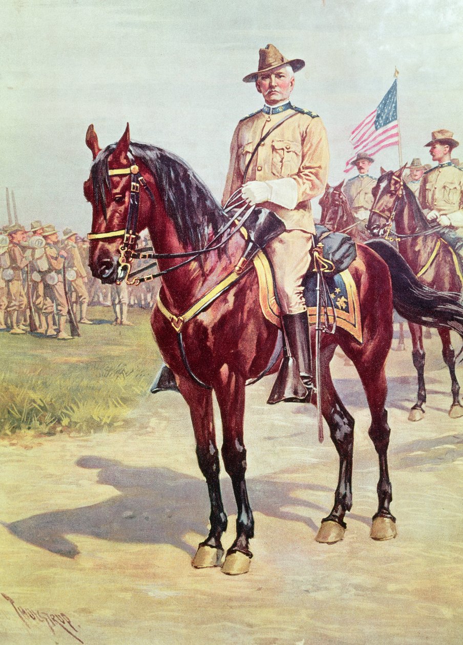 Spansk soldat i den amerikanske krigen (wc på papir) av American School