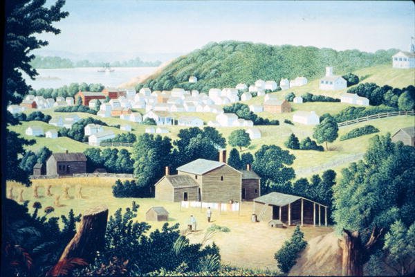 St Joseph, Missouri, hjemsted for fredløs Jesse Woodson James (1847–82) ca. 1865 av American School
