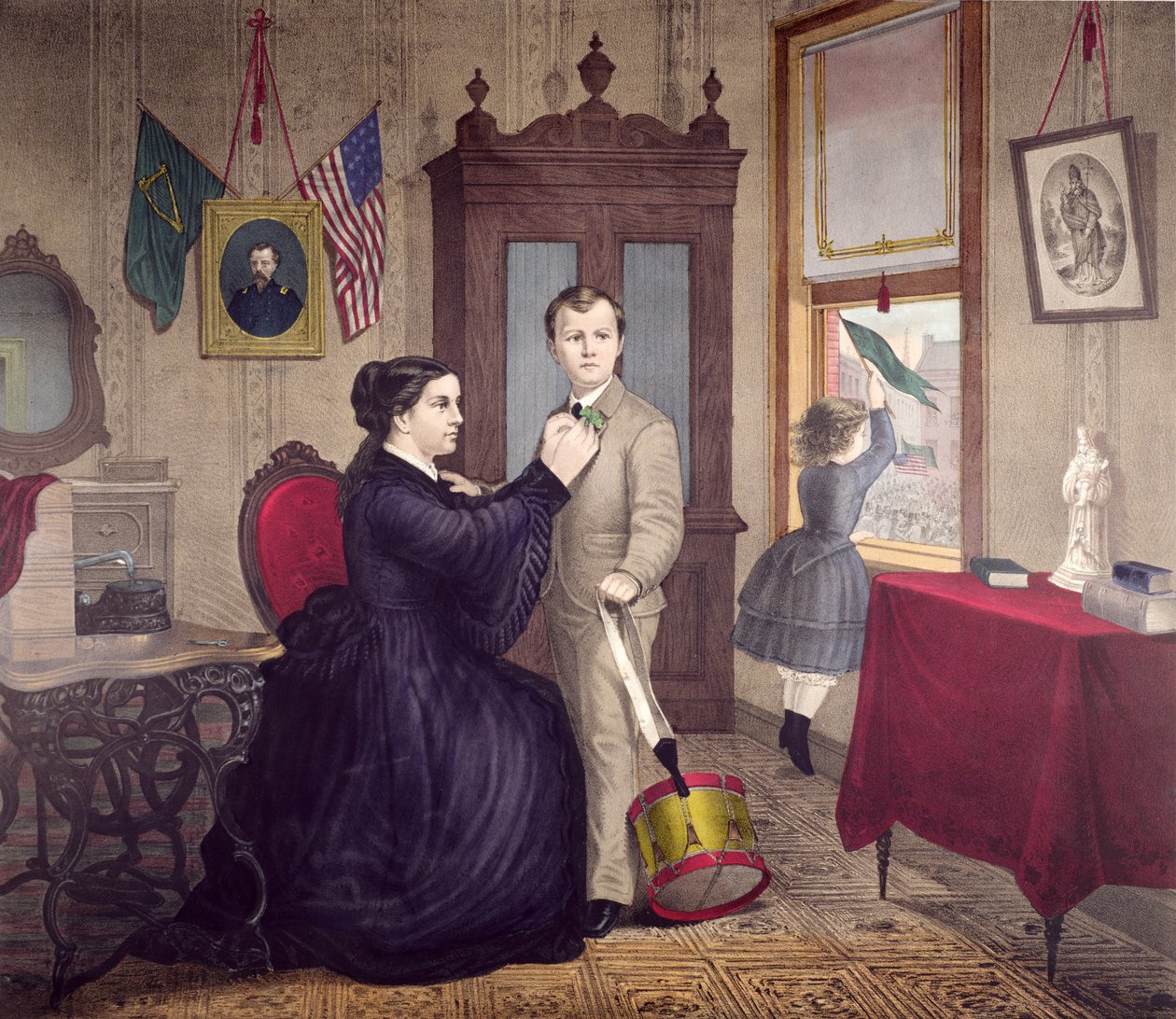 St. Patricks Day in America, utgitt av Duval and Hunter, Philadelphia, 1872 av American School