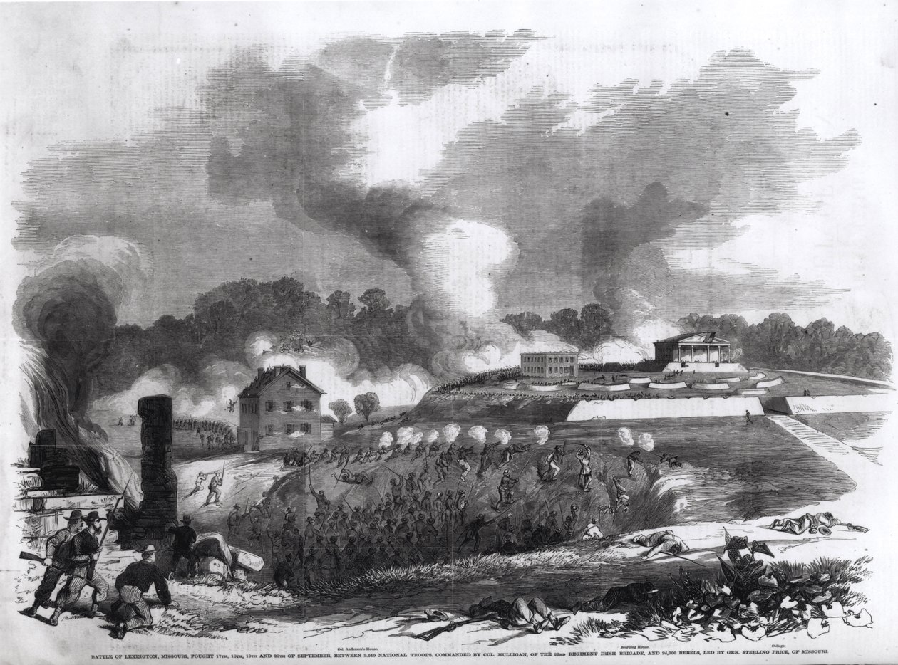 Slaget ved Lexington, Missouri, 17.-20. september 1861, fra 