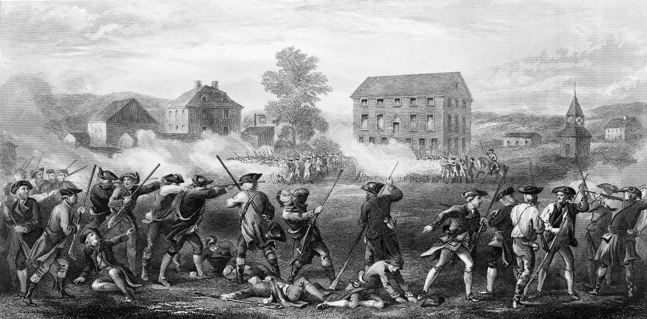 Slaget ved Lexington 19. april 1775 av American School