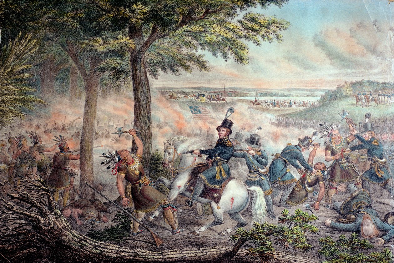 Slaget ved Themsen i 1813 av American School