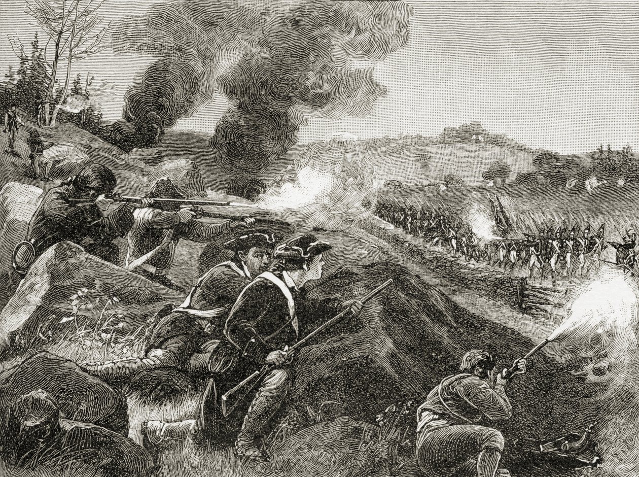 Britene trekker seg tilbake fra Lexington, fra 