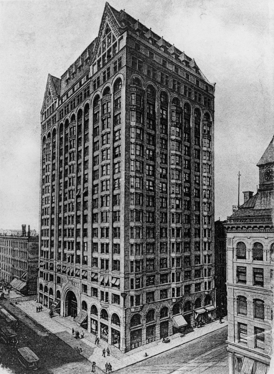 Capitol Building, også kjent som Frimurertempelet, Chicago, 1892-1939 av American School
