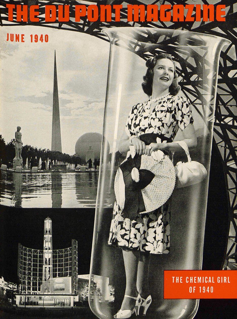 The Chemical Girl, forside av DuPont Magazine, juni 1940 av American School