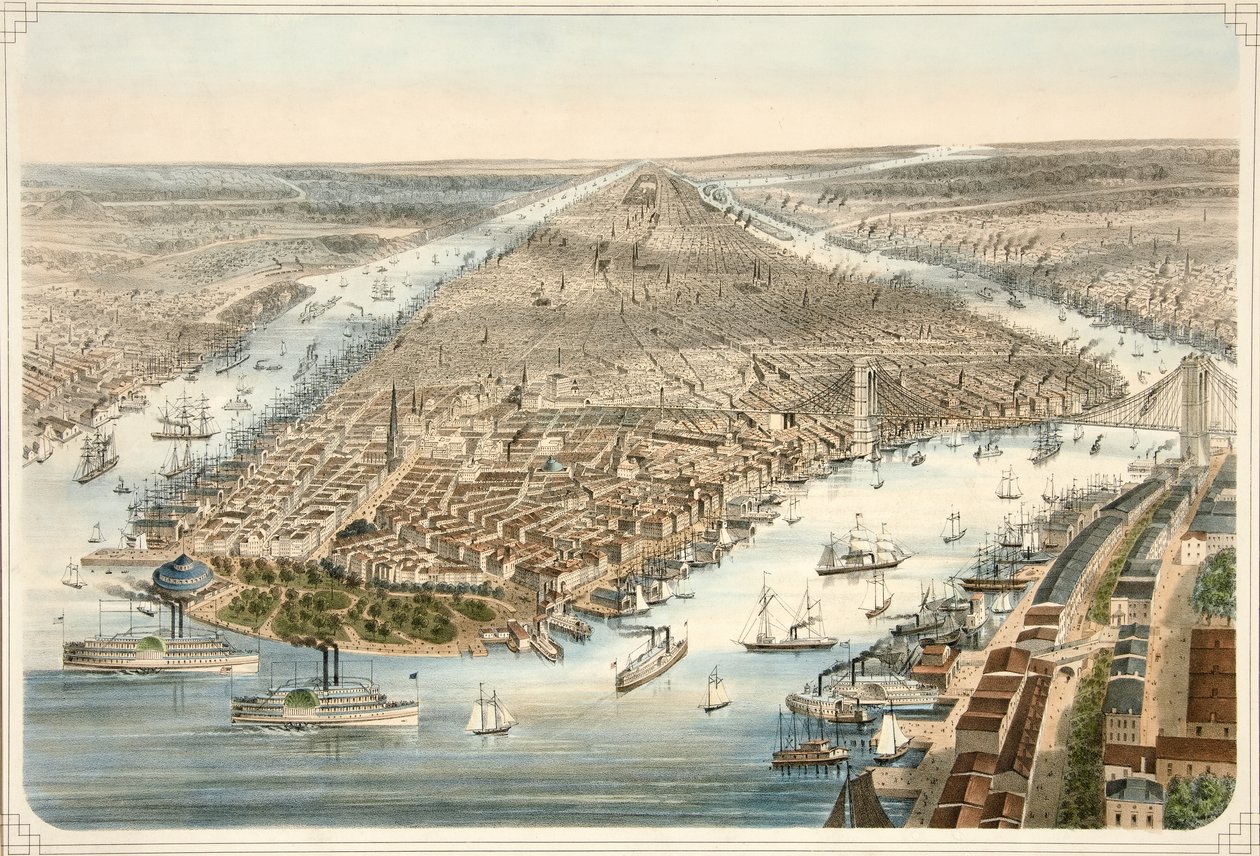 The City of New York, pub. 1876 av American School