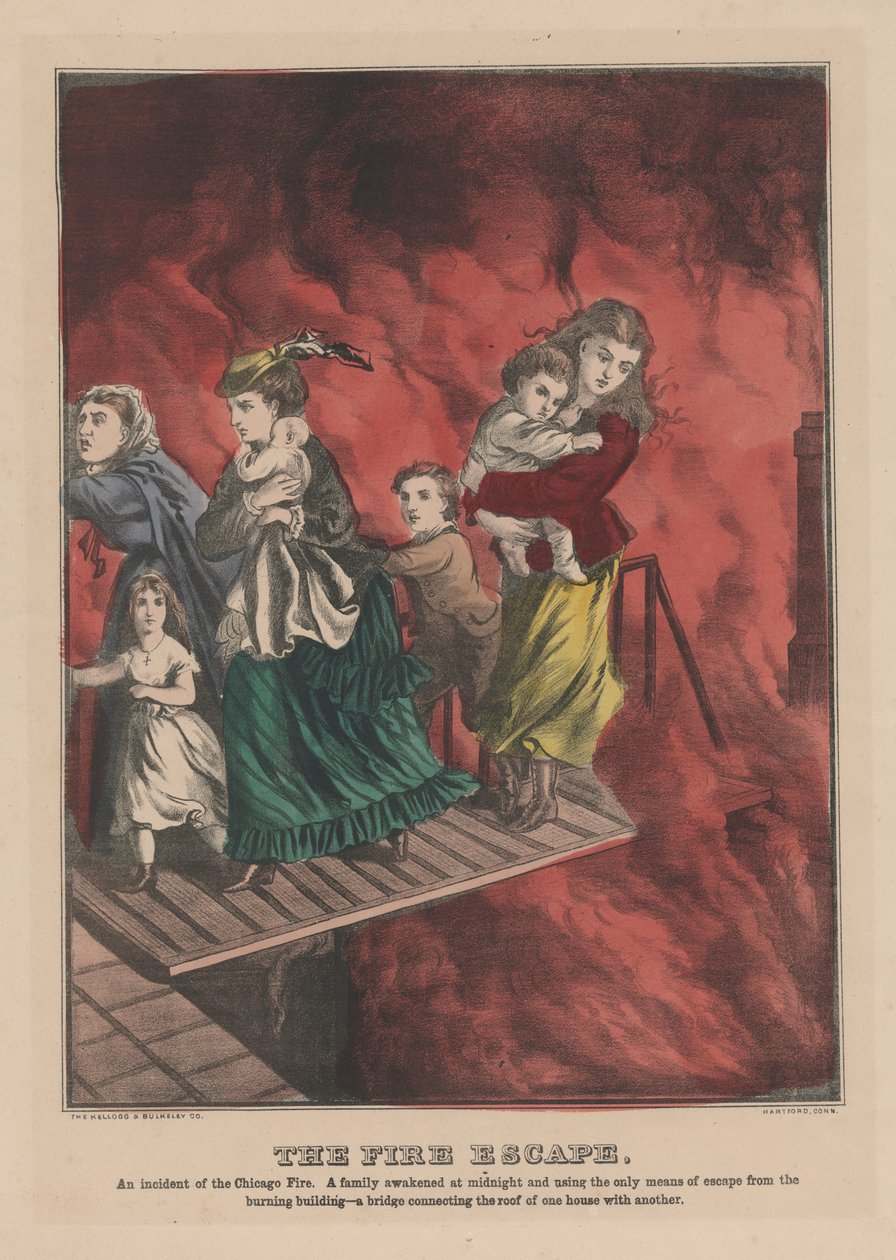 Brannflukten, 1871 av American School