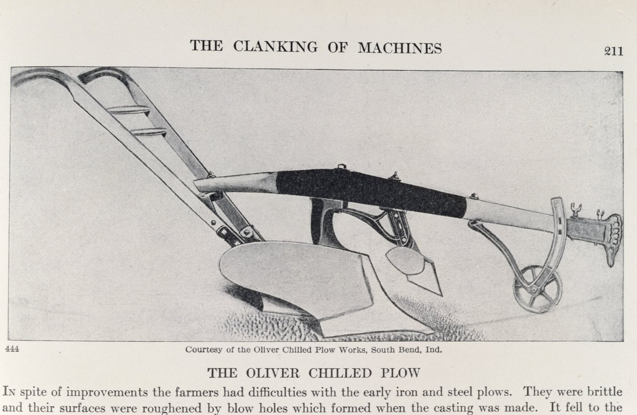 The Oliver Chilled Plough, fra The Pageant of America, Vol.3, av Ralph Henry Gabriel, 1926 av American School