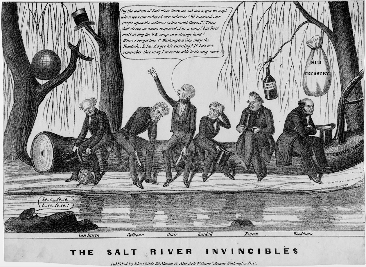 The Salt River invincibles, utgitt av John Childs, New York og Washington, ca. 1840, av American School