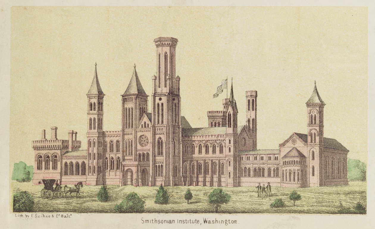 Smithsonian Institute, Washington, utgitt av E. Sachse av American School