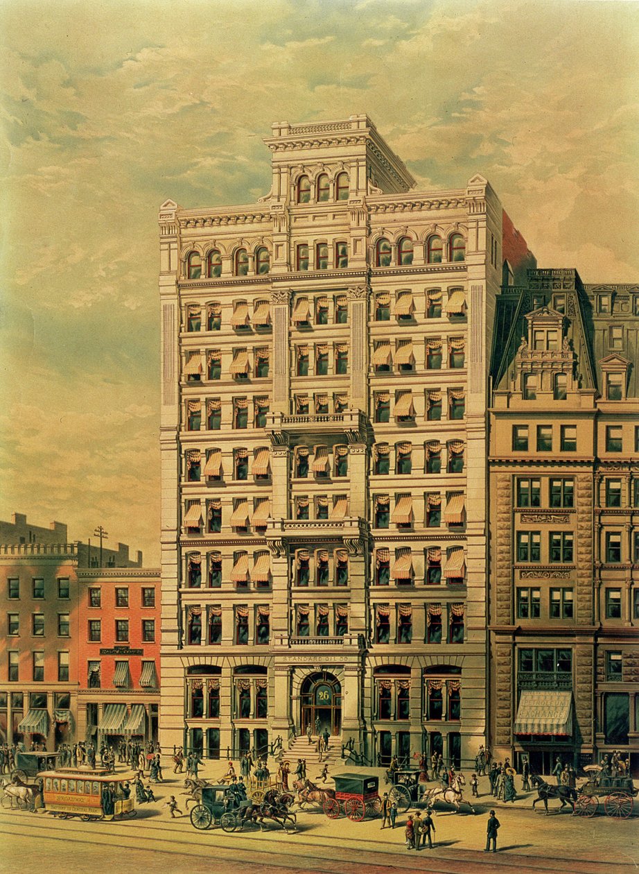 The Standard Oil Company Building, 26 Broadway, New York, pub. av Root and Tinker, 1886 av American School