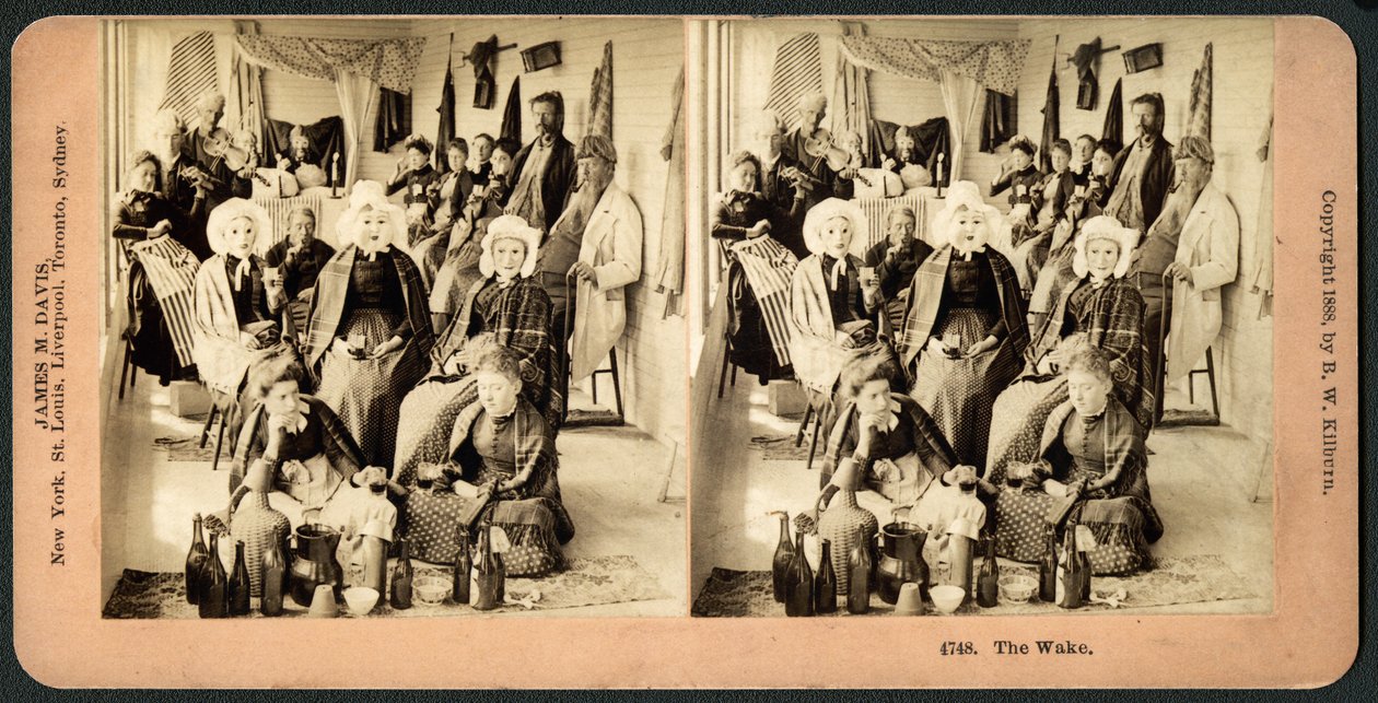 The Wake, ca. 1890 (stereograf) av American School