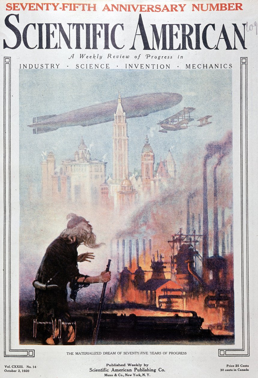 Drømmen ble realisert om 75 år med fremgang - i "" Scientific American"" av 02/10/1920 av American School