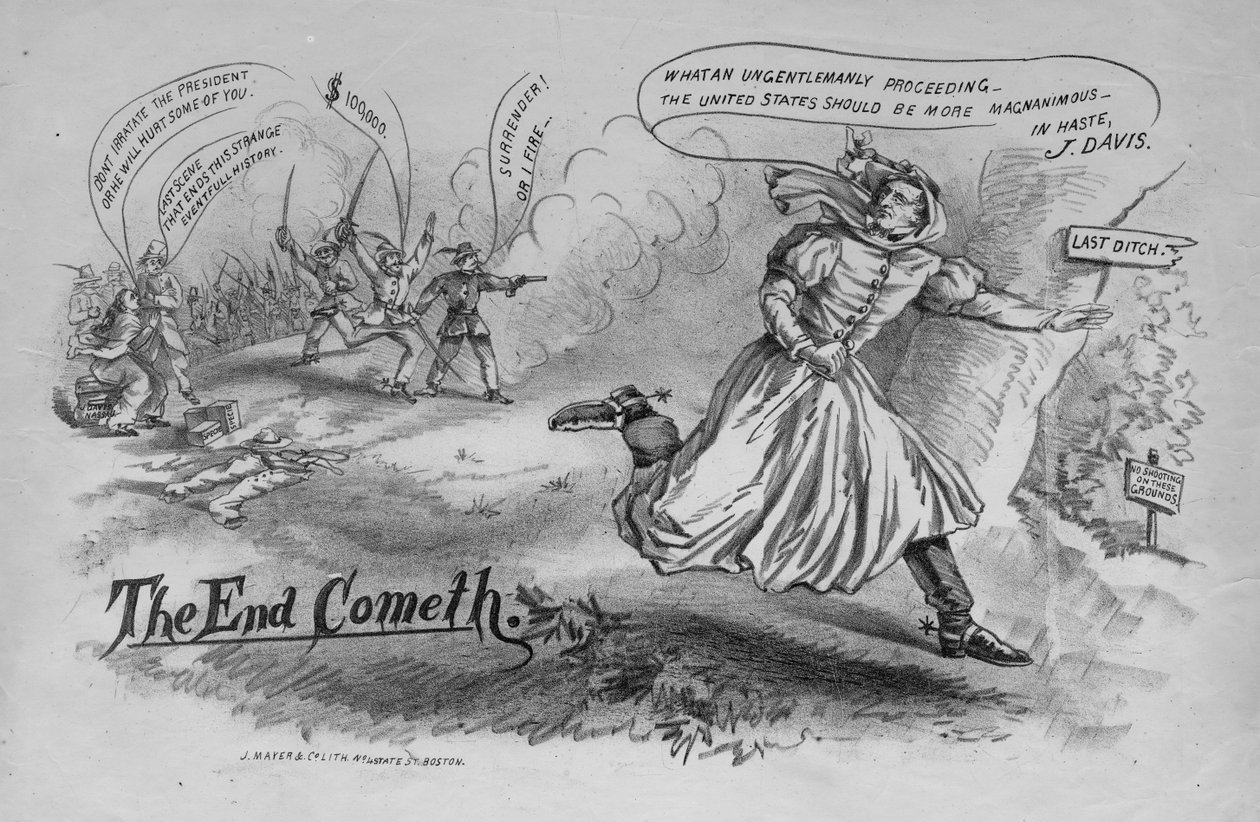 The end cometh, utgitt av J. Mayer & Co. Lith., New York, ca. 1865 av American School