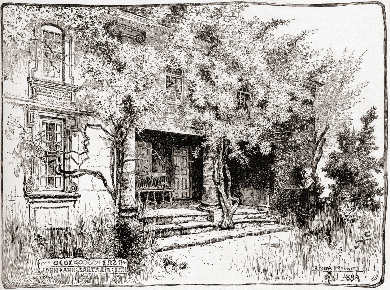Hjemmet til John Bartram nær Philadelphia, fra 