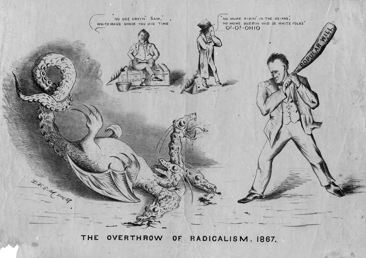Radikalismens styrte, 1867, c.1867 av American School