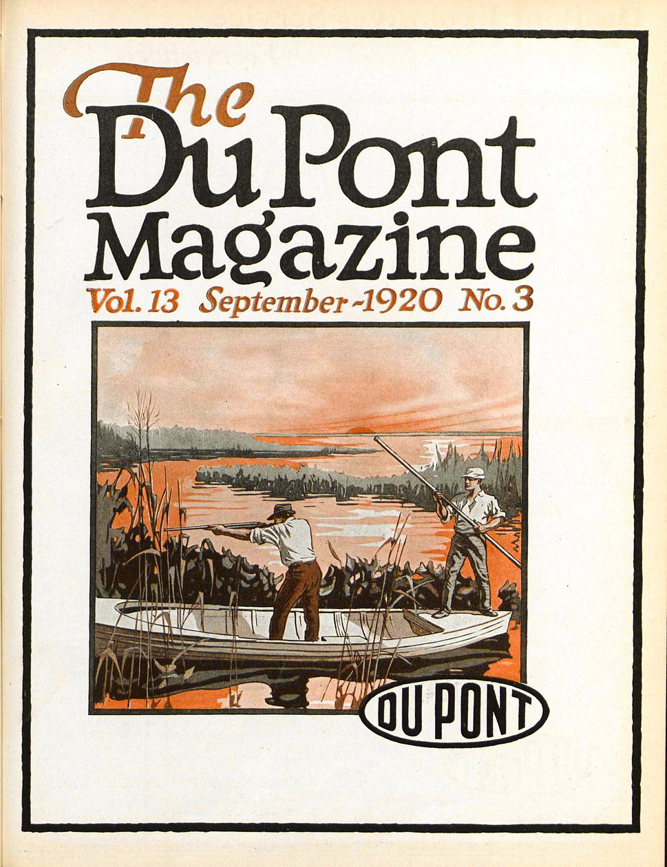 Trapshooting, forside av DuPont Magazine, september 1920 av American School
