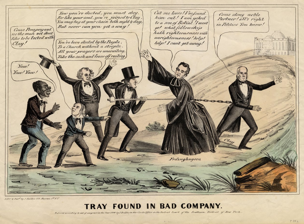 Skuff funnet i dårlig selskap, utgitt av J Baillie, New York, 1844 av American School
