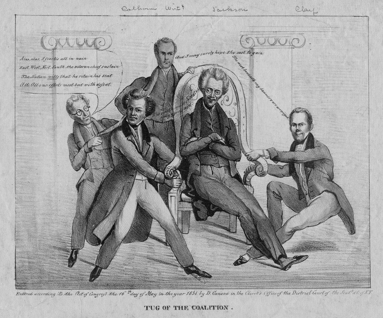 Drag av koalisjonen, 1831 av American School